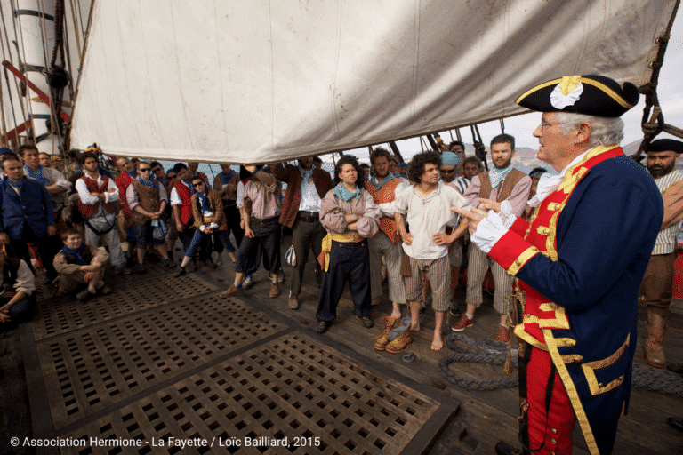 L’équipage en grande tenue