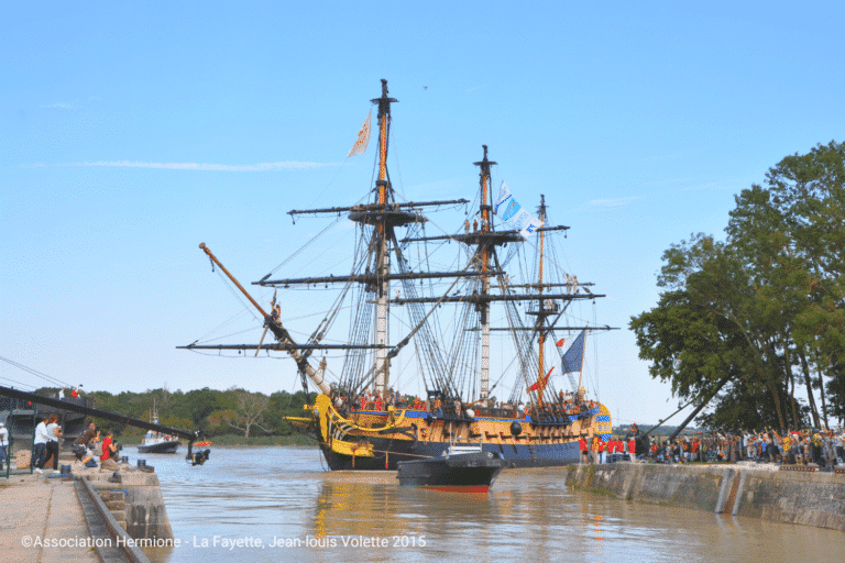 L’équipage dans les vergues