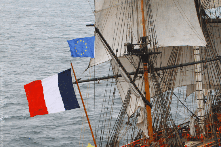 L’Hermione et son pavillon européen