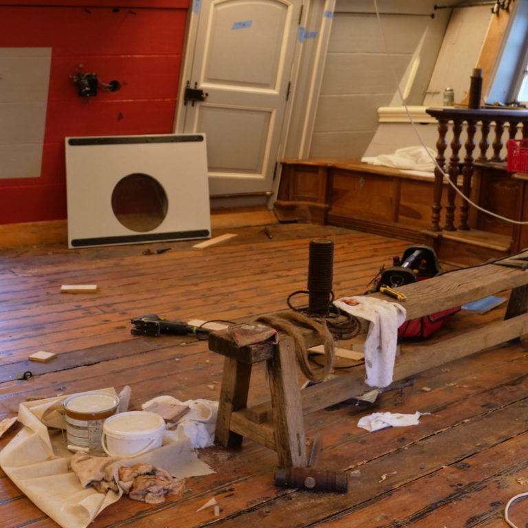 Calfatage de la grand’chambre – janvier 2020