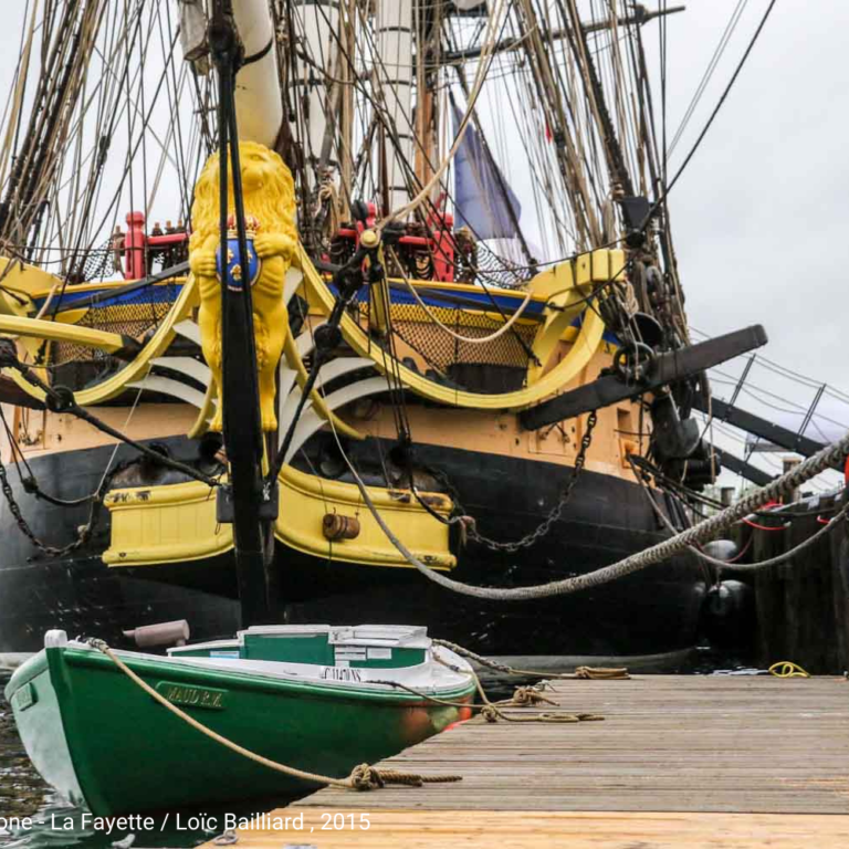 L’Hermione à quai