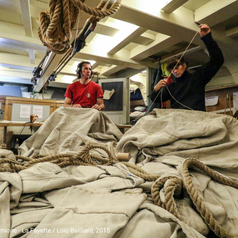 Les voiliers en action