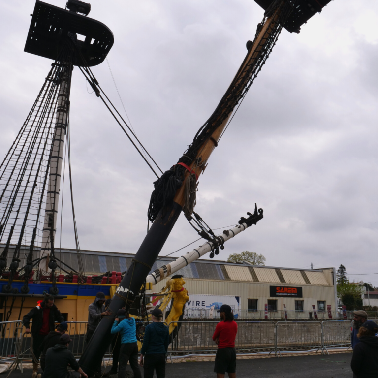 Gruttage du mât d’Artimon