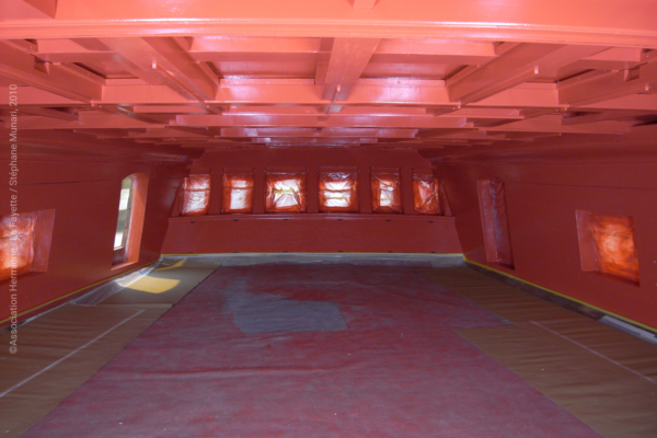 Réalisation des peintures intérieur - Hermione, La Frégate de la liberté
