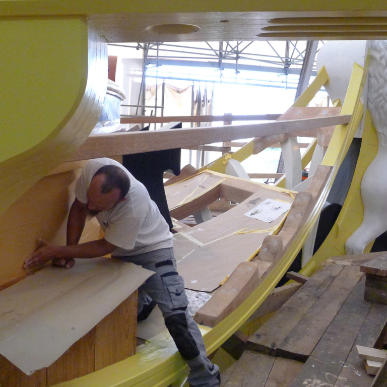 Peinture des poulaines