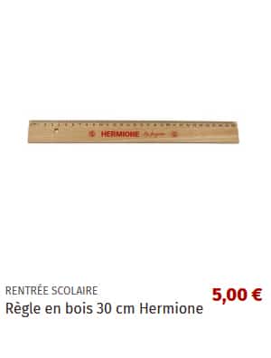 Règle en bois 30 cm Hermione