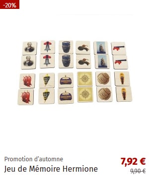 Jeu de Mémoire Hermione